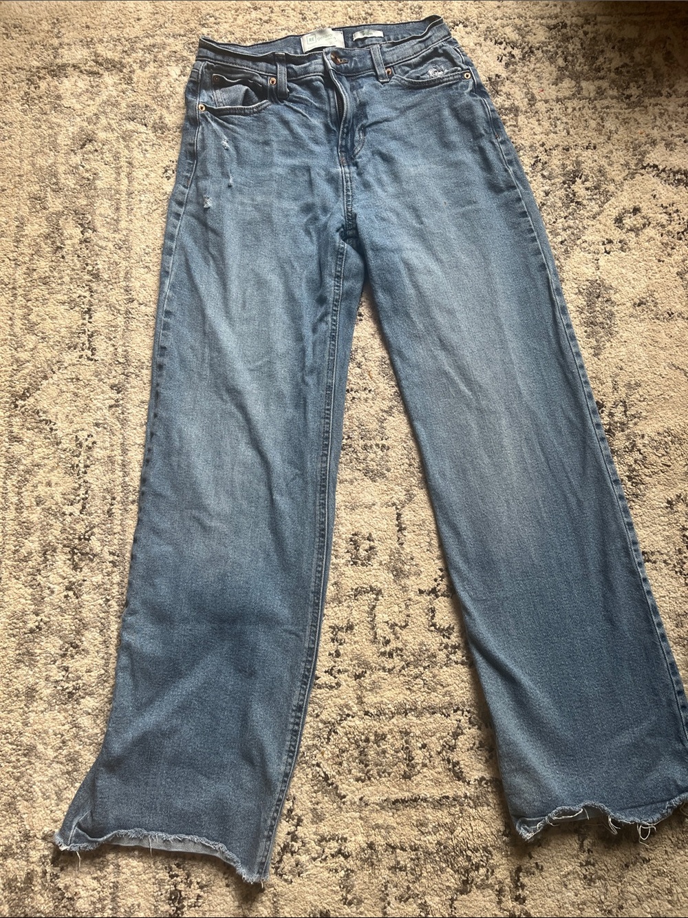 Women’s Wide-Leg Blue Jeans